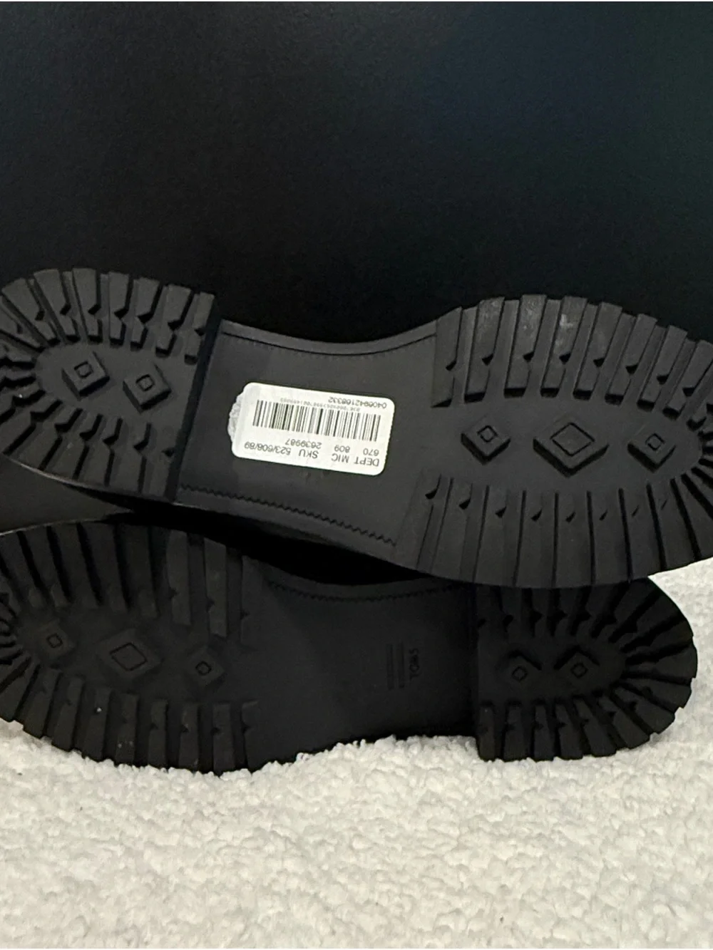 TOMS Black Suede Lug Sole Boots